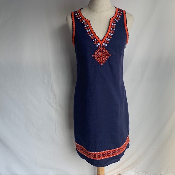 NWOT Hatley blue cotton dress with embroidery size XS - Picture 12 of 12